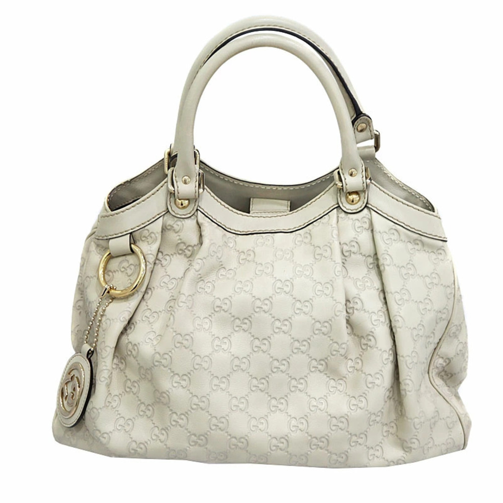 Gucci Sukey Handbag Leather White